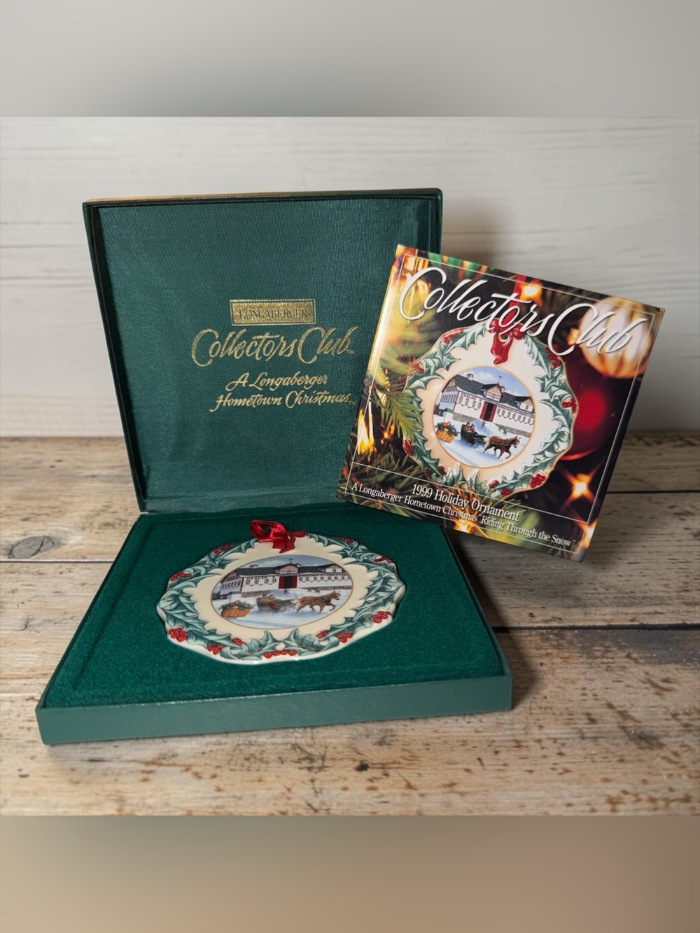 VINTAGE Longaberger Collectors Club Ornament 1999